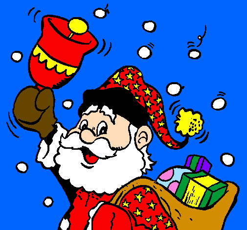 Babbo Natale con la sua campana 