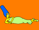 Disegno Marge pitturato su SABRINA ARENA the best