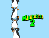 Disegno Madagascar 2 Pinguino pitturato su maria aurora