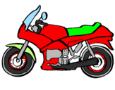 Disegno Motocicletta  pitturato su vitor