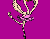 Disegno Struzzo ballerino pitturato su ballerina99