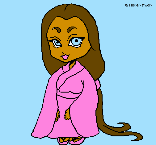 Principessa con il kimono