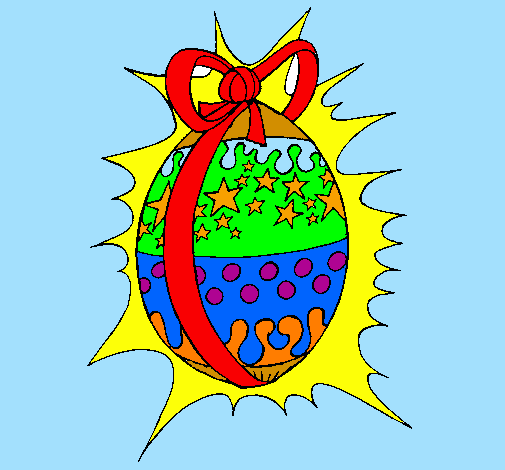 Uovo di Pasqua brillante