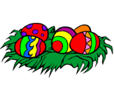 Disegno Uovo di Pasqua II pitturato su nicoo6