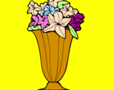 Disegno Vaso di fiori pitturato su GIULIA FORESTI