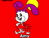 Disegno Amy pitturato su dafne