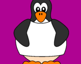Disegno Pinguino pitturato su Emma