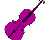 Disegno Violino pitturato su antonello