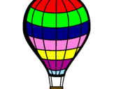Disegno Pallone aerostatico pitturato su mongolfiera andrea