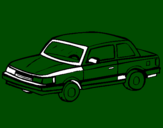Disegno Automobile classico  pitturato su lppppppp