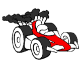Disegno Auto di Formula 1  pitturato su MASSIMO TIFI