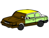 Disegno Automobile classico  pitturato su paolo