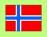 Disegno Norvegia pitturato su lisa
