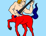 Disegno Centauro  pitturato su francesco.schettino