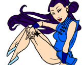 Disegno Principessa ninja  pitturato su alice  bechis
