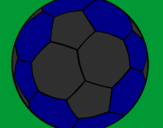 Disegno Pallone da calcio II pitturato su forza inter 2005