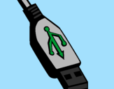 Disegno USB pitturato su mattia