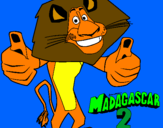 Disegno Madagascar 2 Alex pitturato su matteo mariotti