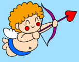 Disegno Cupido  pitturato su r 2001