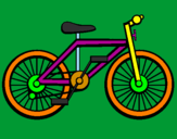 Disegno Bicicletta pitturato su anastasia