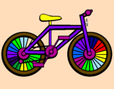 Disegno Bicicletta pitturato su LETIZIA