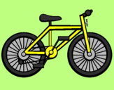 Disegno Bicicletta pitturato su tommaso