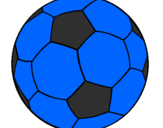 Disegno Pallone da calcio II pitturato su inter