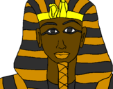 Disegno Tutankamon pitturato su filippo ziggiotto