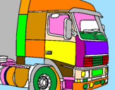 Disegno Camion pitturato su maddi
