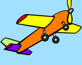 Disegno Aeroplano giocattolo pitturato su dado