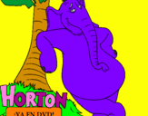 Disegno Horton pitturato su mara