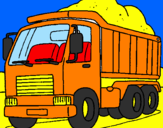 Disegno Camion da carico  pitturato su camion di lele