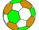 Disegno Pallone da calcio II pitturato su pelosoc5