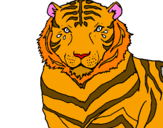 Disegno Tigre pitturato su christelle
