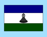 Disegno Lesotho pitturato su mattia