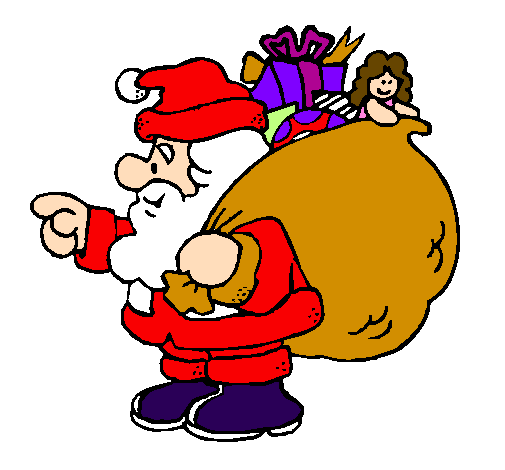 Babbo Natale e il suo sacco di regali 