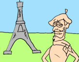 Disegno Francia pitturato su UN     BRUTTO