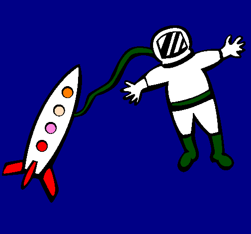 Razzo e astronauta