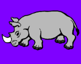 Disegno Rinoceronte  pitturato su elmo