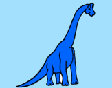 Disegno Branchiosauro  pitturato su Cesare :D