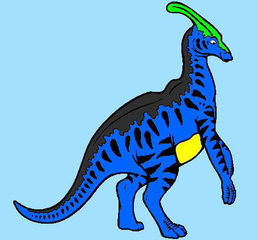 Parasaurolophus a strisce 