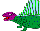 Disegno Dinosauro pitturato su spinosaurus