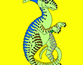 Disegno Parasaurolophus pitturato su cricri