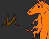 Disegno Unicorno  pitturato su TiAmo