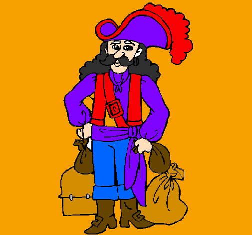 Pirata con il bottino 