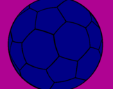 Disegno Pallone da calcio II pitturato su giadacevini              
