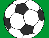 Disegno Pallone da calcio II pitturato su edo