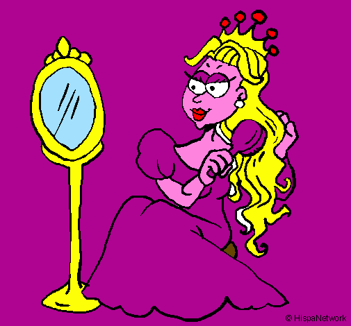 Principessa con lo specchio 