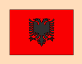 Disegno Albania pitturato su jennifer
