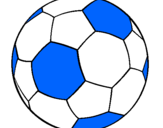 Disegno Pallone da calcio II pitturato su domenico